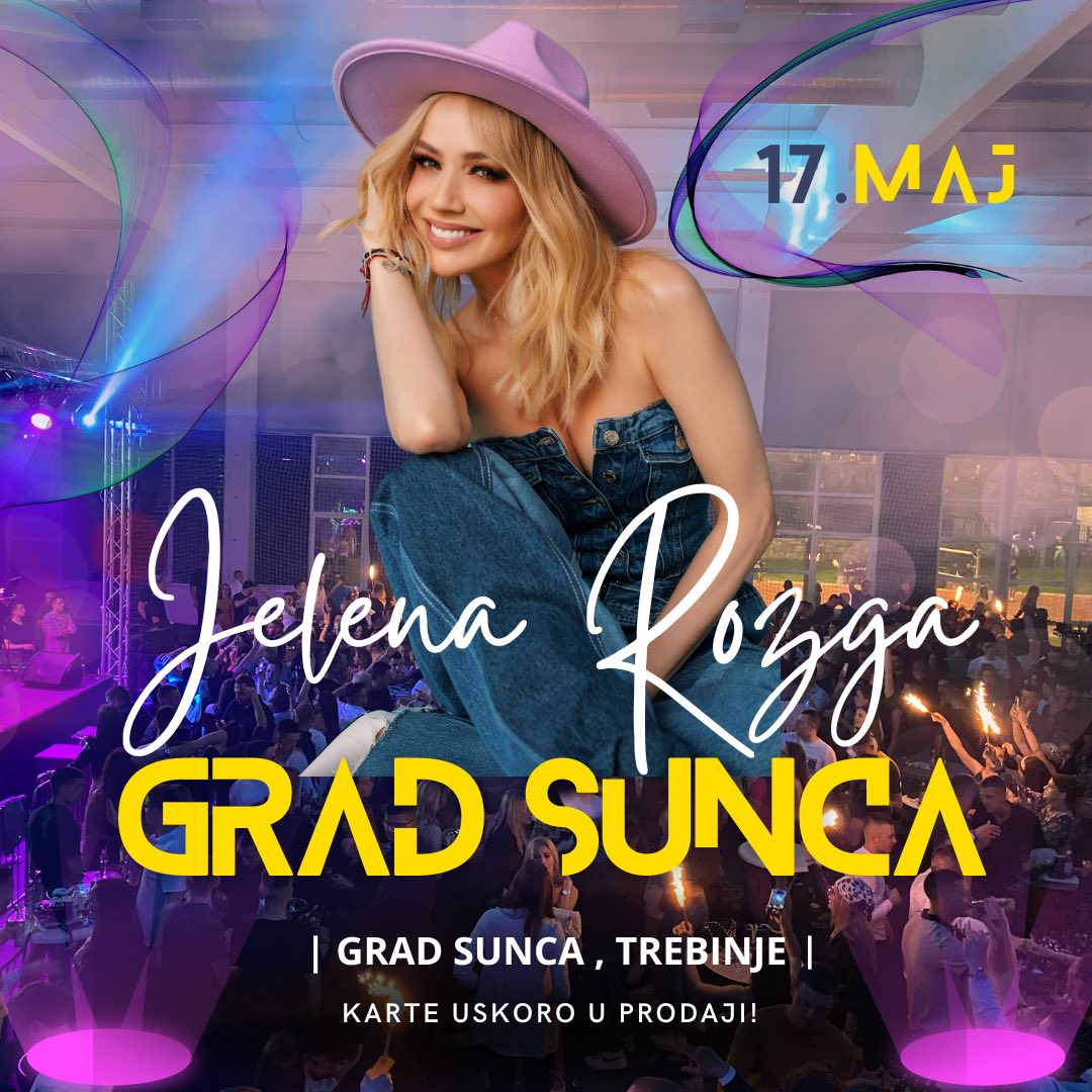 Koncert Jelene Rozge U Gradu Sunca | Trebinje Live